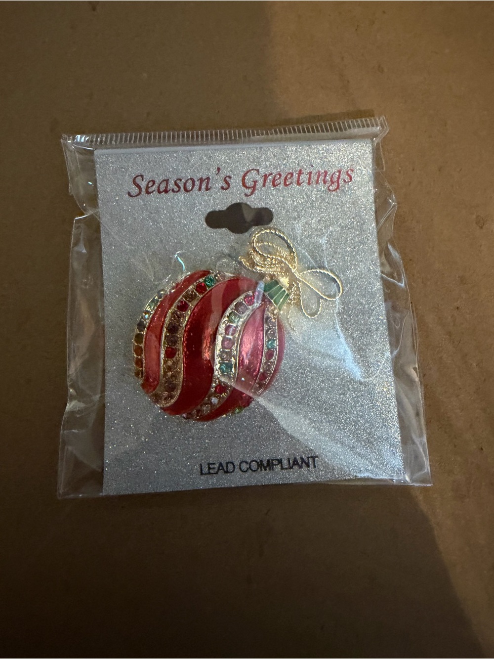 Brooch or Pin - Holiday Ornament